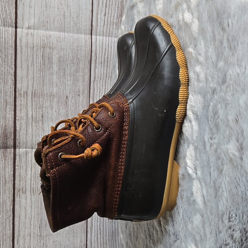 Sperry Brown Leather Duck Boots, Womens Size 8.5 - Picture 6 of 9